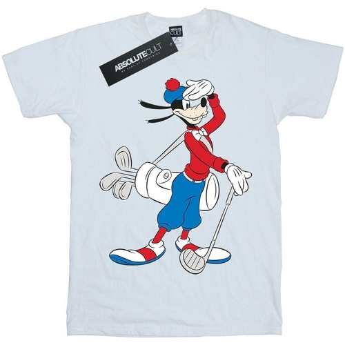 textil Niña Camisetas manga larga Disney Goofy Golf Blanco