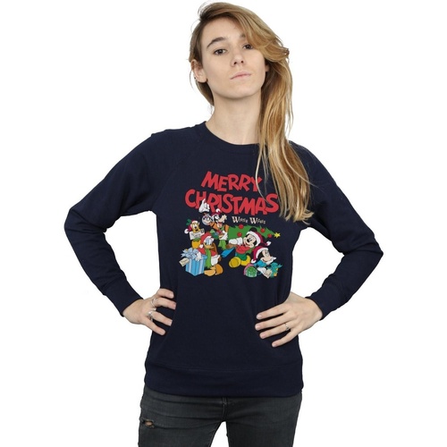 textil Mujer Sudaderas Disney Mickey And Friends Winter Wishes Azul