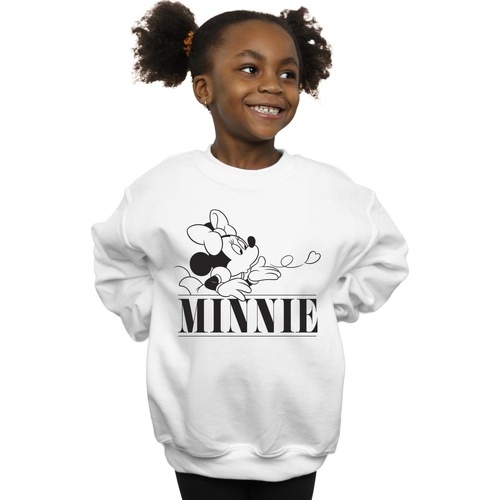 textil Niña Sudaderas Disney Minnie Mouse Kiss Blanco