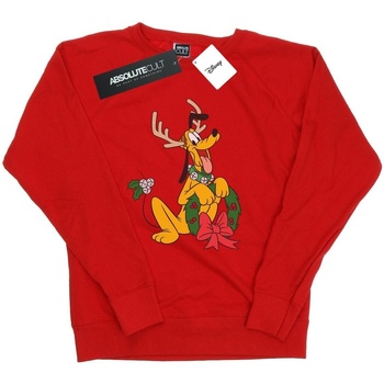 textil Mujer Sudaderas Disney Pluto Christmas Reindeer Rojo