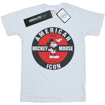 textil Niña Camisetas manga larga Disney Mickey Mouse American Icon Blanco