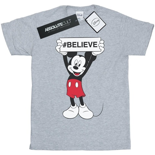 textil Niña Camisetas manga larga Disney Mickey MouseBelieve Gris