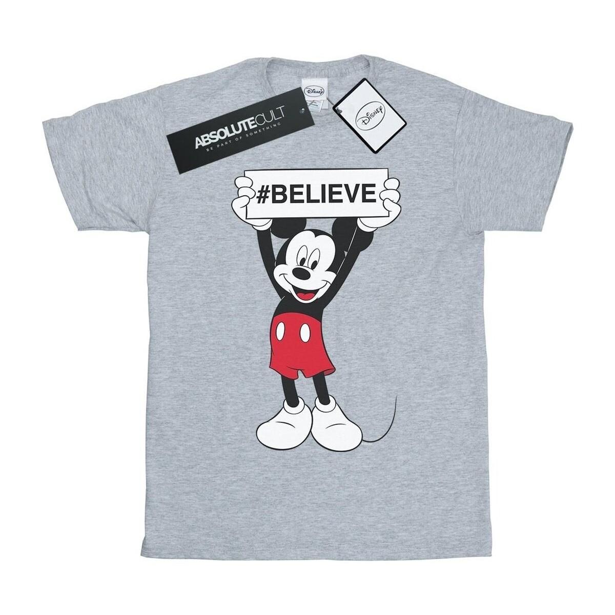 textil Niña Camisetas manga larga Disney Mickey MouseBelieve Gris
