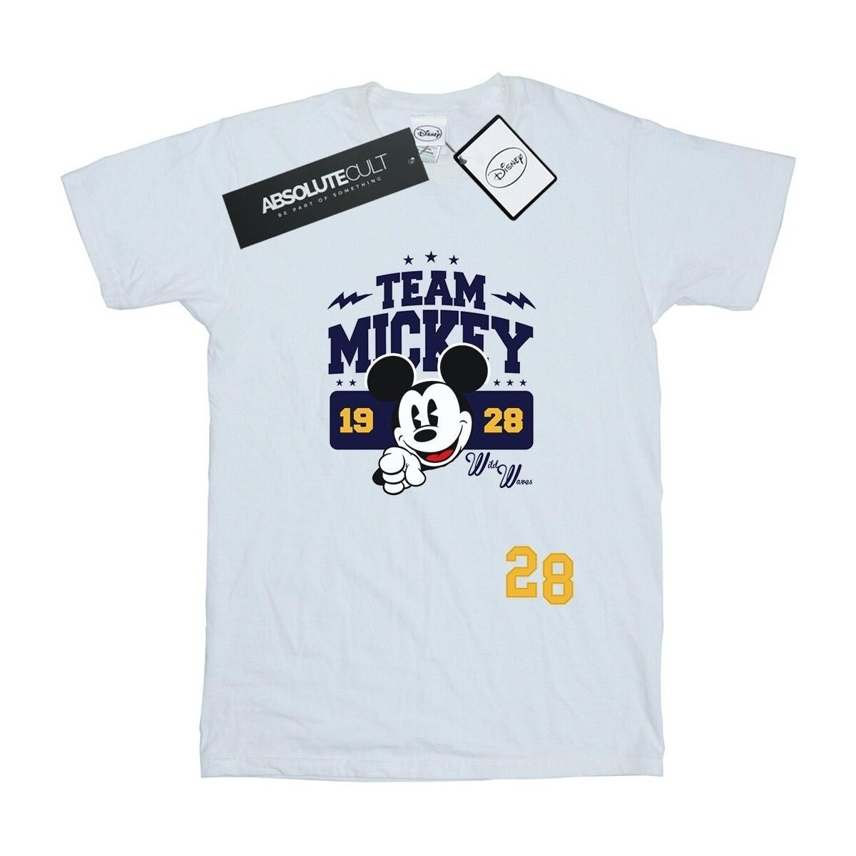 textil Niña Camisetas manga larga Disney Mickey Mouse Team Mickey Blanco