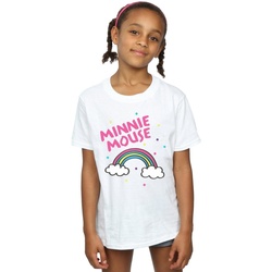 textil Niña Camisetas manga larga Disney Minnie Mouse Rainbow Dots Blanco