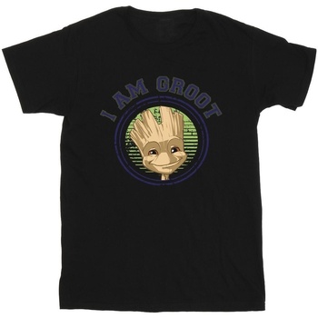 textil Hombre Camisetas manga larga Guardians Of The Galaxy Groot Varsity Negro