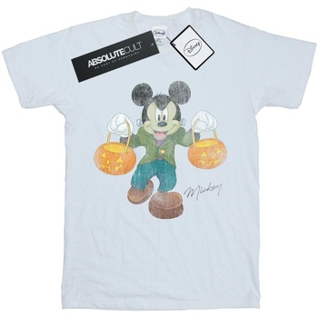 textil Niña Camisetas manga larga Disney Frankenstein Mickey Mouse Blanco