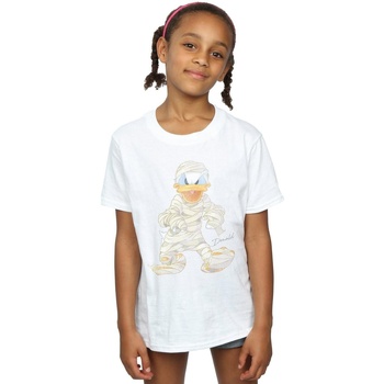 textil Niña Camisetas manga larga Disney Mummy Donald Duck Blanco