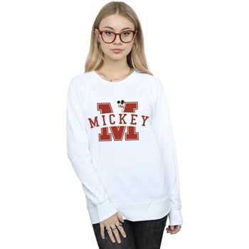 textil Mujer Sudaderas Disney Mickey Mouse Letter Peak Blanco