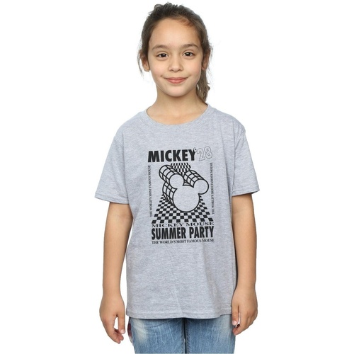 textil Niña Camisetas manga larga Disney Mickey Mouse Summer Party Gris