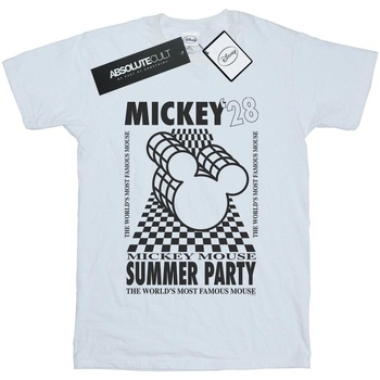 textil Niña Camisetas manga larga Disney Mickey Mouse Summer Party Blanco