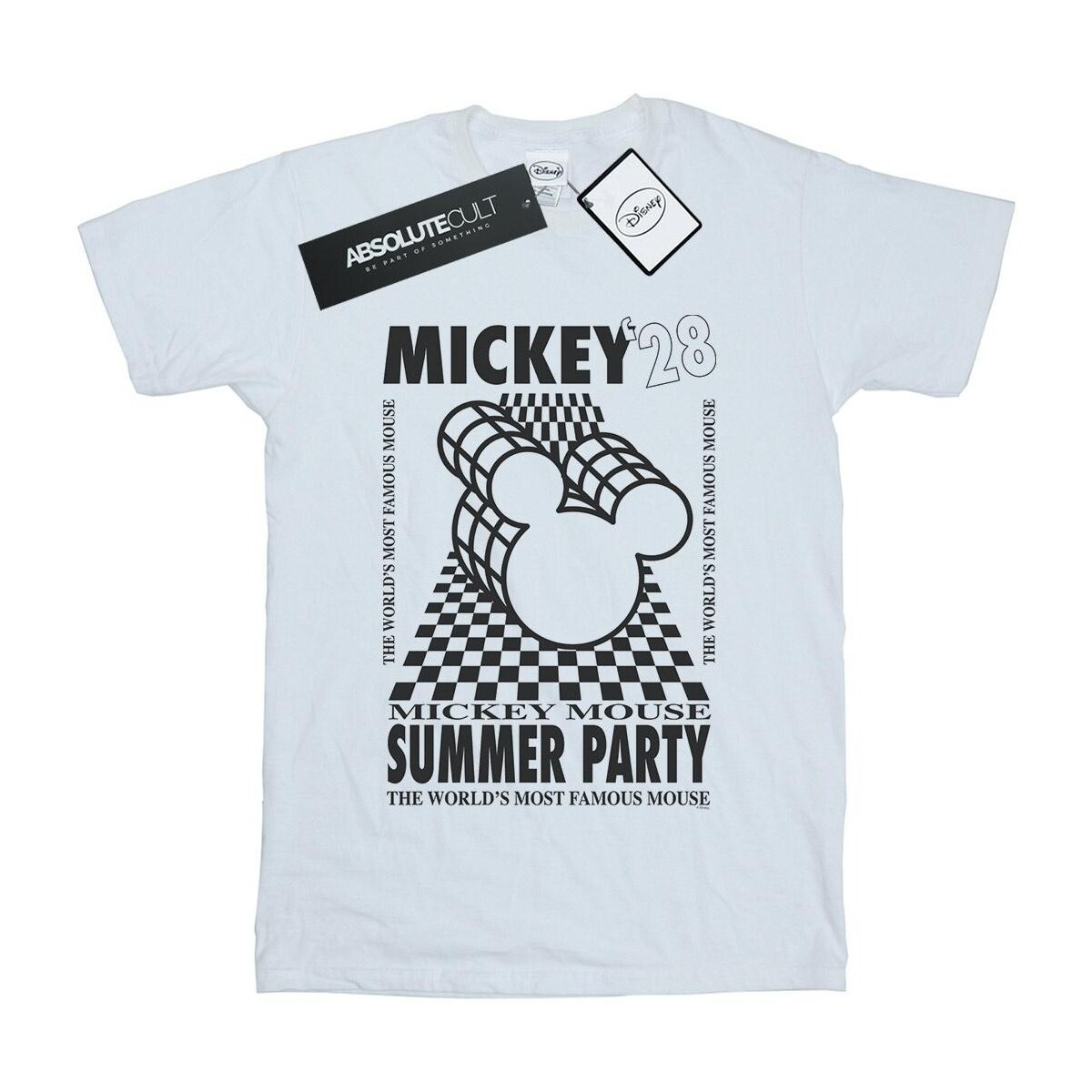 textil Niña Camisetas manga larga Disney Mickey Mouse Summer Party Blanco