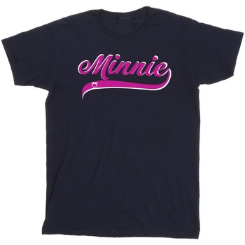 textil Niño Camisetas manga corta Disney Minnie Mouse Logo Azul