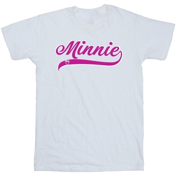 textil Niño Camisetas manga corta Disney Minnie Mouse Logo Blanco