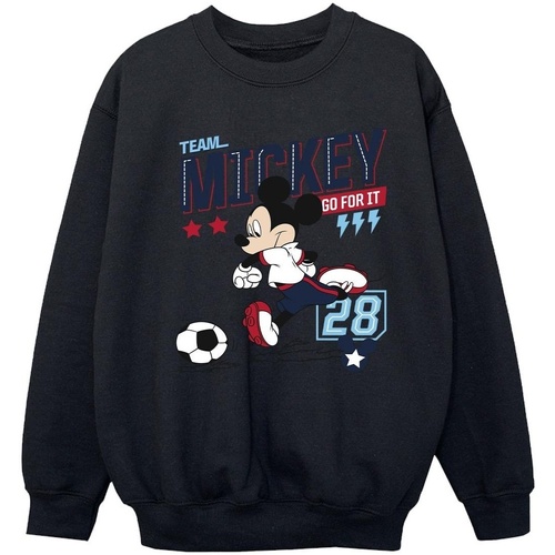 textil Niña Sudaderas Disney Mickey Mouse Team Mickey Football Negro