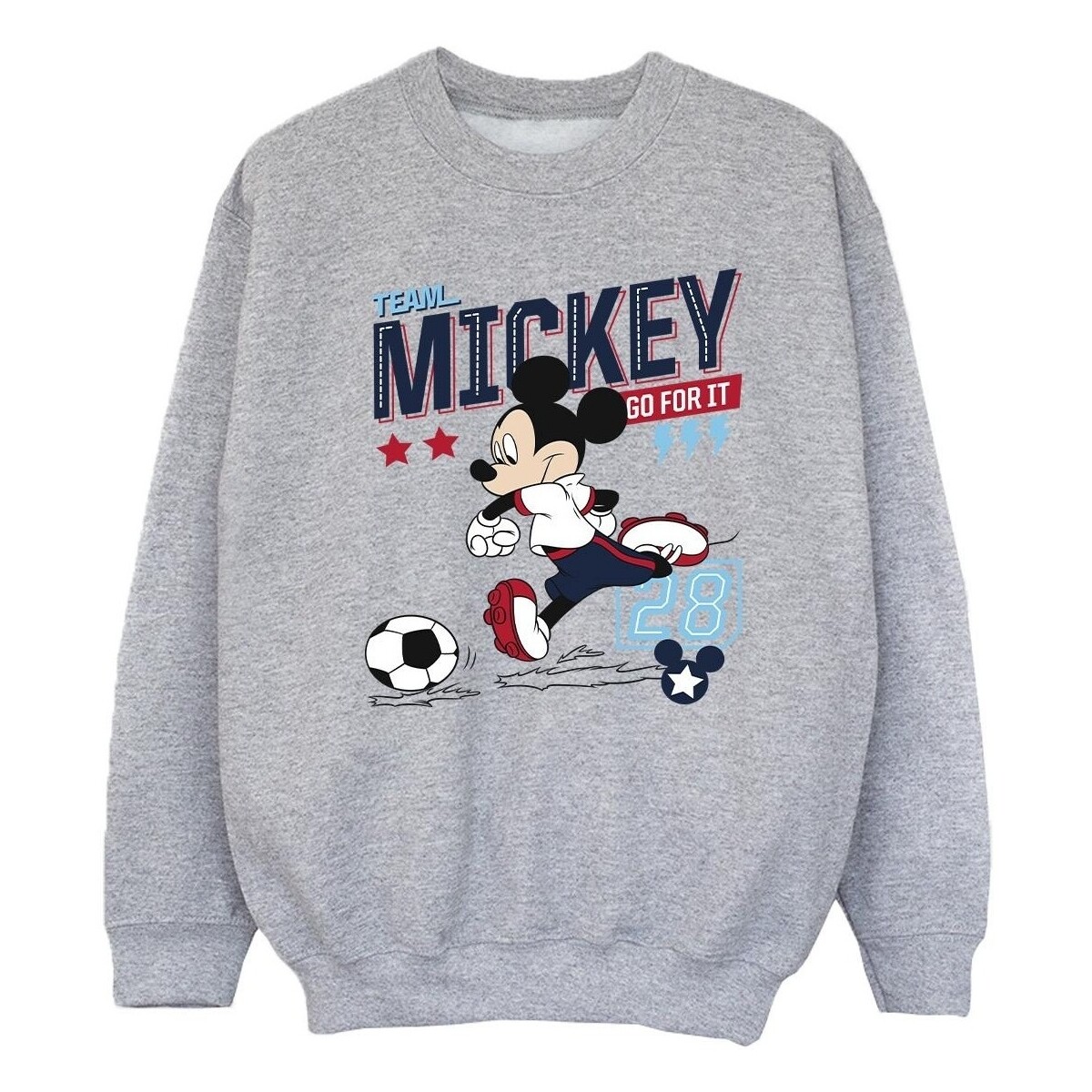 textil Niña Sudaderas Disney Mickey Mouse Team Mickey Football Gris