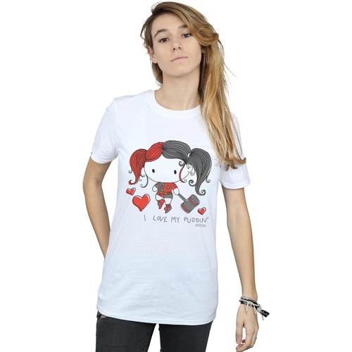 textil Mujer Camisetas manga larga Dc Comics BI28571 Blanco