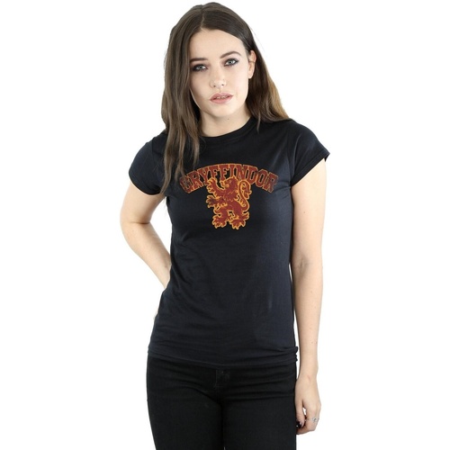 textil Mujer Camisetas manga larga Harry Potter Gryffindor Sport Emblem Negro