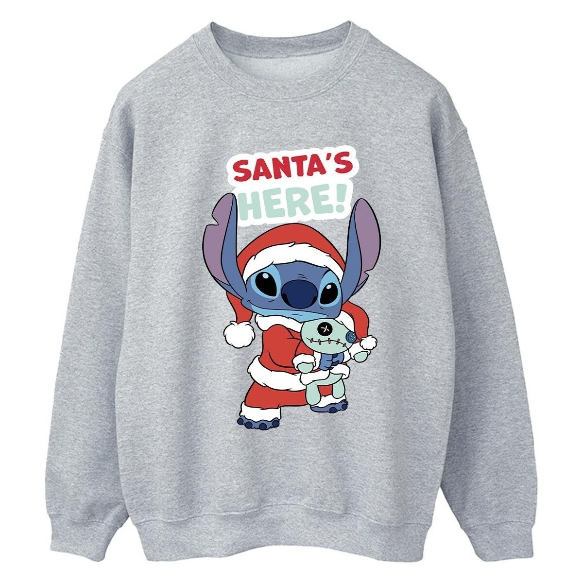 textil Mujer Sudaderas Disney Lilo & Stitch Santa's Here Gris