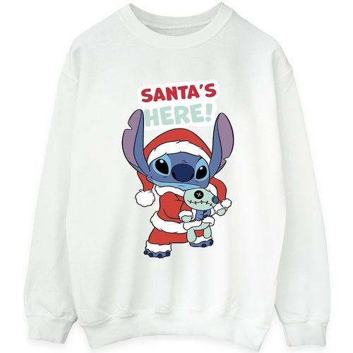 textil Mujer Sudaderas Disney Lilo & Stitch Santa's Here Blanco