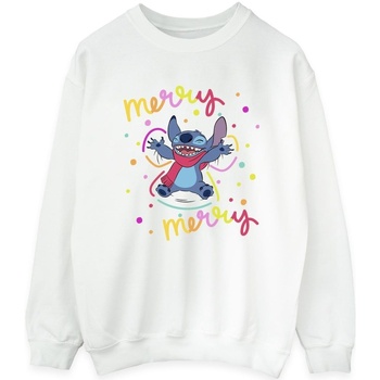 textil Mujer Sudaderas Disney Lilo & Stitch Merry Rainbow Blanco
