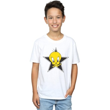 textil Niño Camisetas manga corta Dessins Animés Tweety Pie Star Blanco