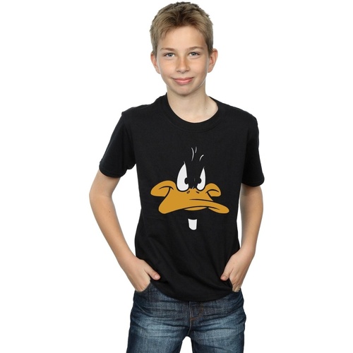 textil Niño Tops y Camisetas Dessins Animés Daffy Duck Big Face Negro