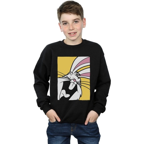 textil Niño Sudaderas Dessins Animés Bugs Bunny Laughing Negro