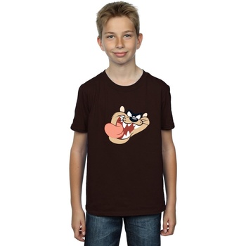 textil Niño Camisetas manga corta Dessins Animés Tasmanian Devil Face Rojo