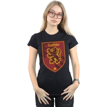 textil Mujer Camisetas manga larga Harry Potter Gryffindor Crest Flat Negro