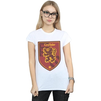 textil Mujer Camisetas manga larga Harry Potter Gryffindor Crest Flat Blanco