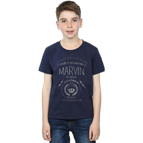 textil Niño Tops y Camisetas Dessins Animés Marvin The Martian Where's The Kaboom Azul