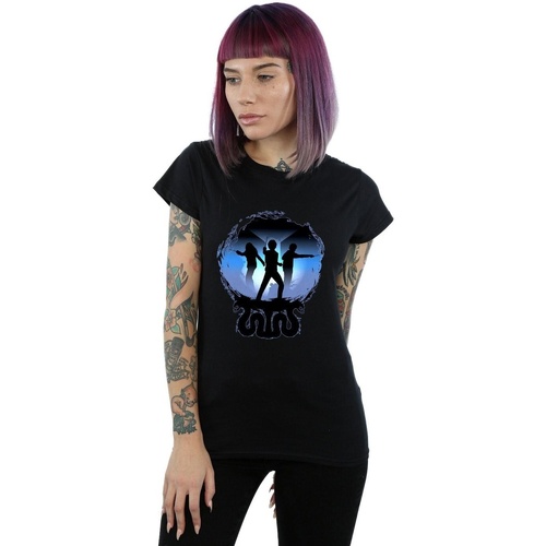textil Mujer Camisetas manga larga Harry Potter Attack Silhouette Negro
