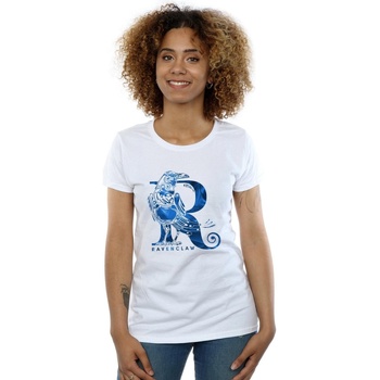 textil Mujer Camisetas manga larga Harry Potter Ravenclaw Raven Blanco