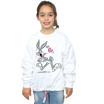 textil Niña Sudaderas Dessins Animés Bugs Bunny In Love Blanco