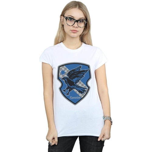 textil Mujer Camisetas manga larga Harry Potter Ravenclaw Crest Flat Blanco
