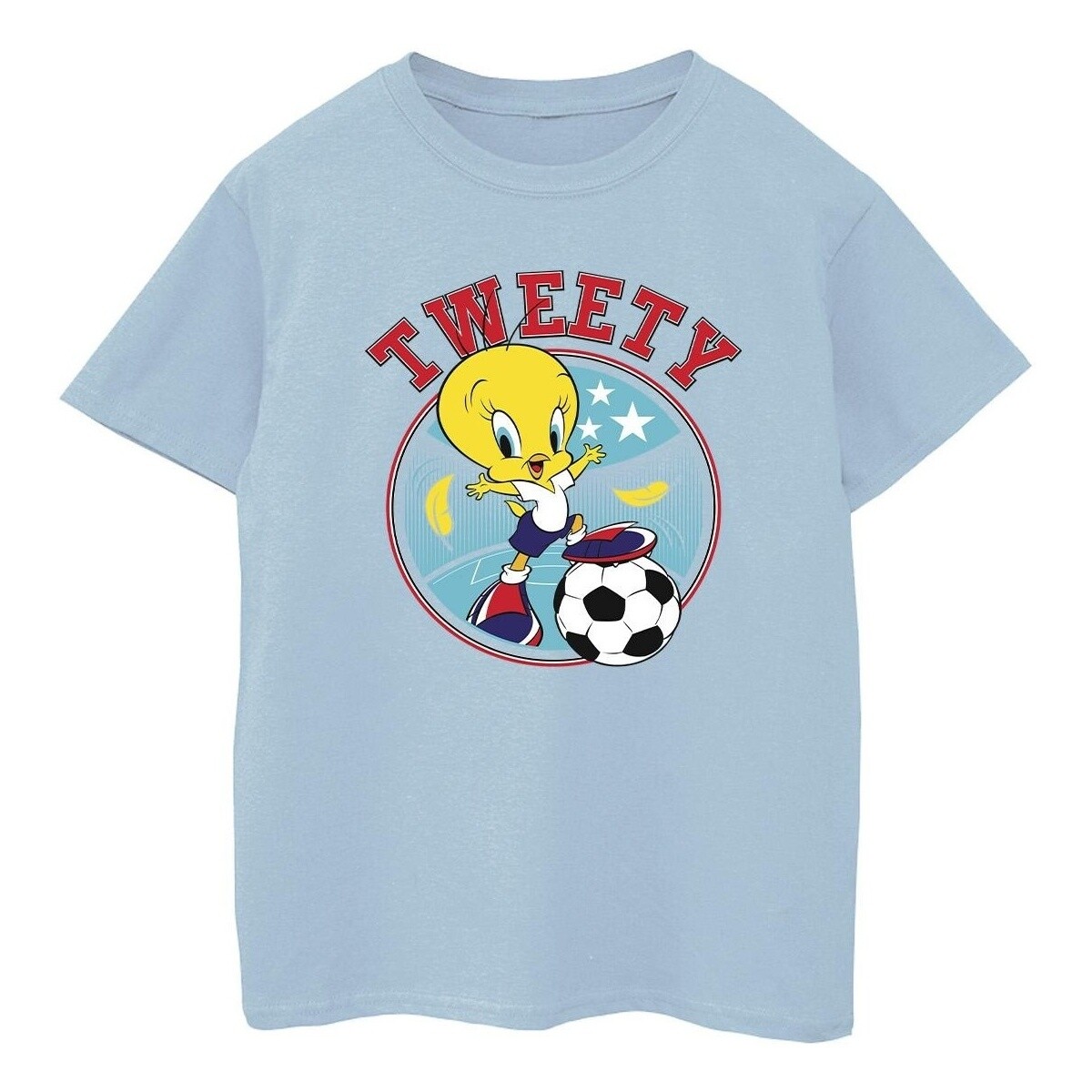 textil Niño Camisetas manga corta Dessins Animés Tweety Football Circle Azul