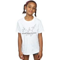 textil Niña Camisetas manga larga Dessins Animés Basketball Bugs Blanco