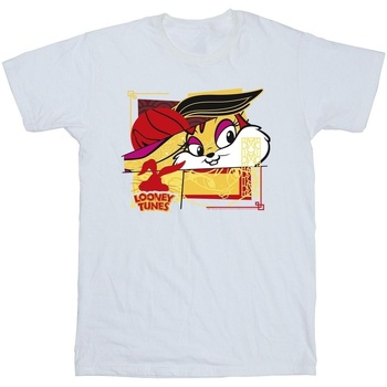 textil Niña Camisetas manga larga Dessins Animés Lola Rabbit New Year Blanco