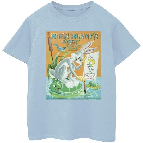 textil Niña Camisetas manga larga Dessins Animés Bugs Bunny Colouring Book Azul