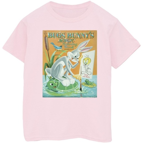 textil Niña Camisetas manga larga Dessins Animés Bugs Bunny Colouring Book Rojo
