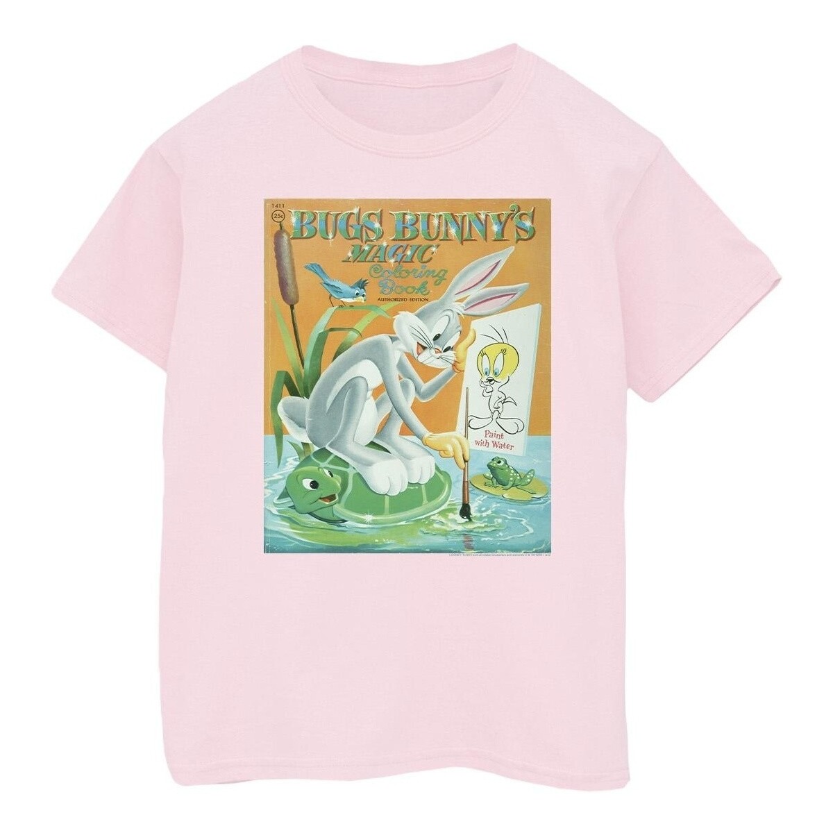textil Niña Camisetas manga larga Dessins Animés Bugs Bunny Colouring Book Rojo