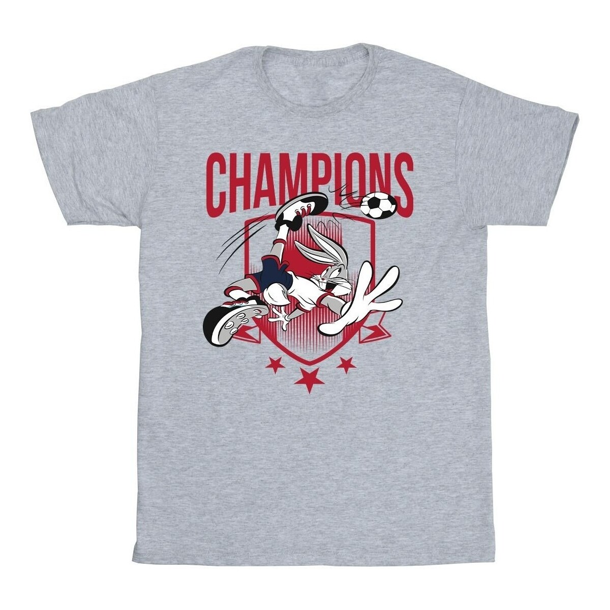 textil Niña Camisetas manga larga Dessins Animés Bugs Bunny Champions Gris