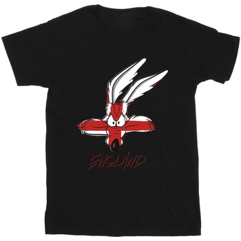 textil Niña Camisetas manga larga Dessins Animés Coyote England Face Negro