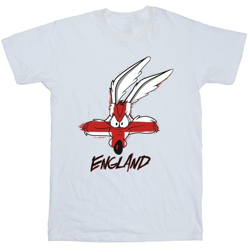 textil Niña Camisetas manga larga Dessins Animés Coyote England Face Blanco