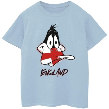textil Niña Camisetas manga larga Dessins Animés Daffy England Face Azul