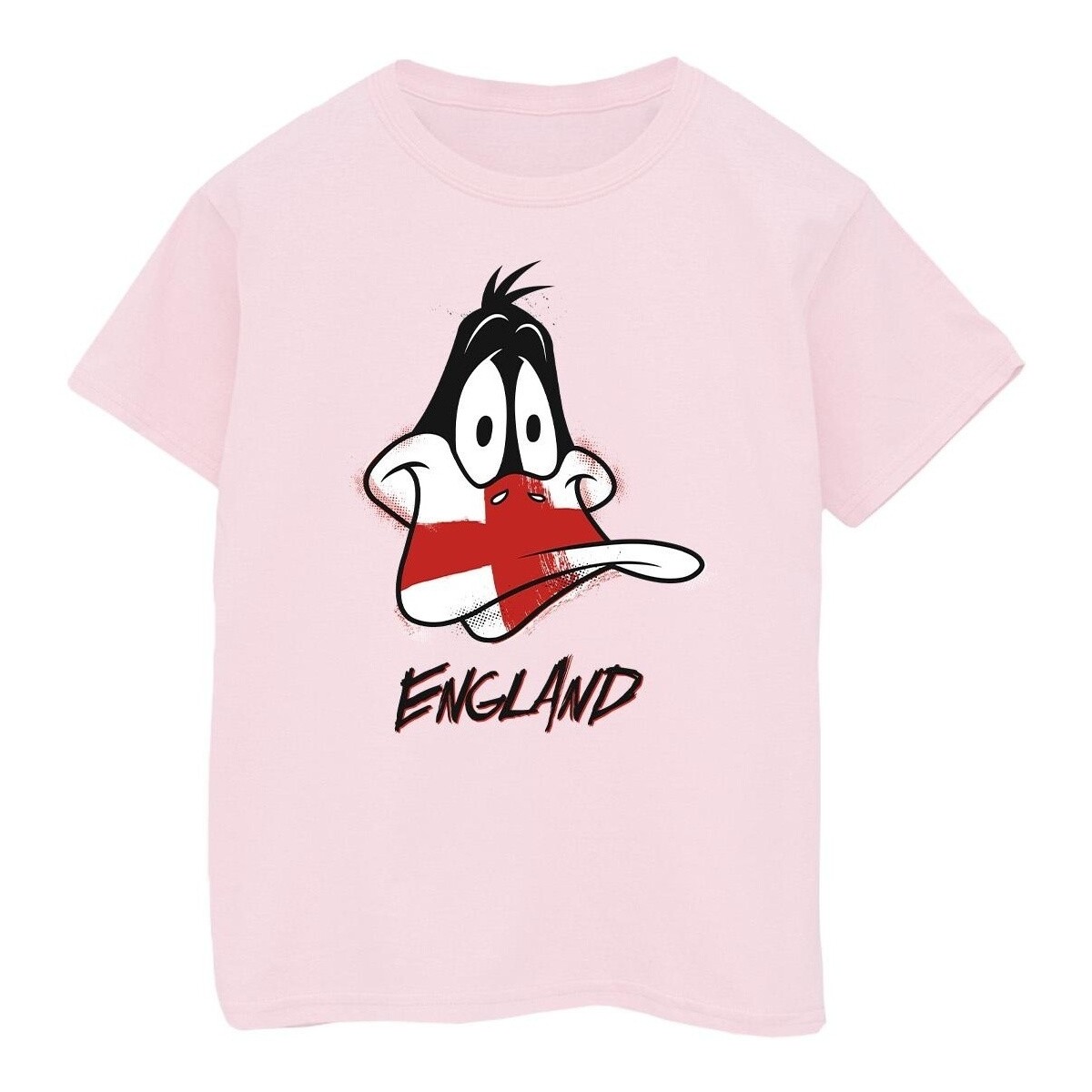 textil Niña Camisetas manga larga Dessins Animés Daffy England Face Rojo