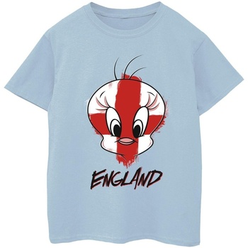 textil Niña Camisetas manga larga Dessins Animés Tweety England Face Azul