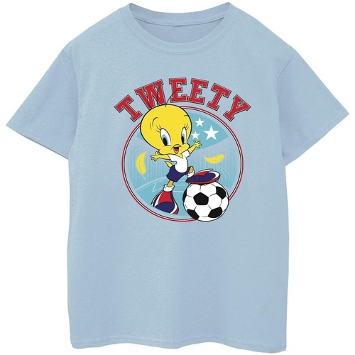 textil Niña Camisetas manga larga Dessins Animés Tweety Football Circle Azul