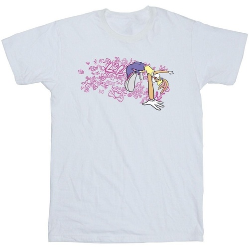 textil Niña Camisetas manga larga Dessins Animés ACME Doodles Lola Bunny Blanco